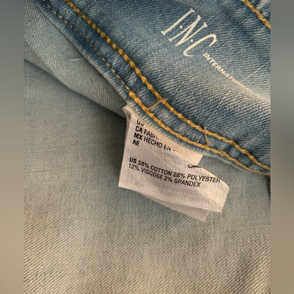 INC international concepts, blue denim, straight leg ankle pant size 12 - Picture 9 of 14